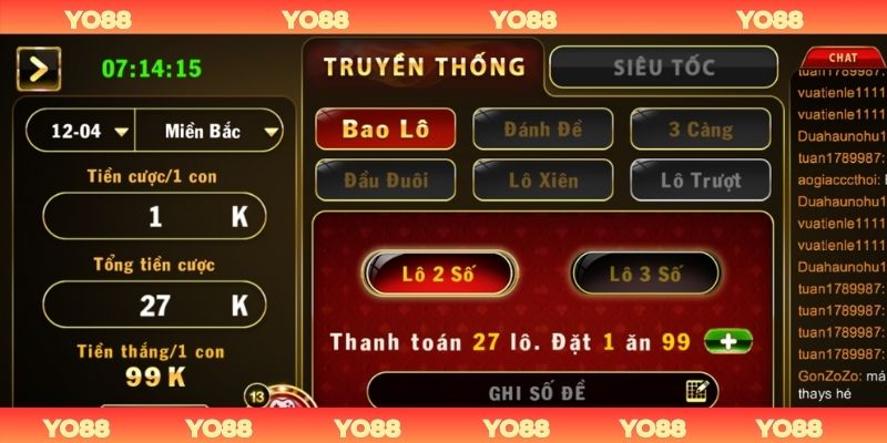 YO88 cung cấp sản phẩm lô đề giúp bạn rinh thưởng mỏi tay
