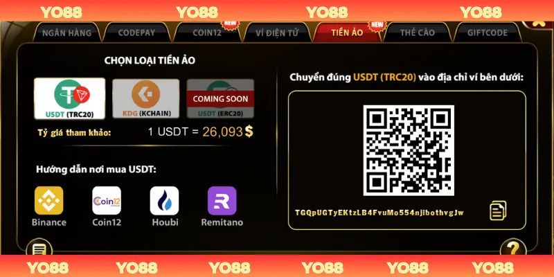 Nạp Tiền Yo88