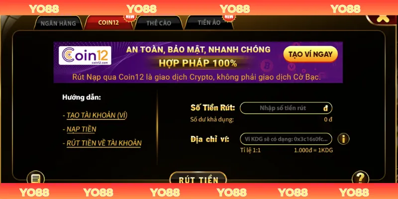 Rút Tiền YO88
