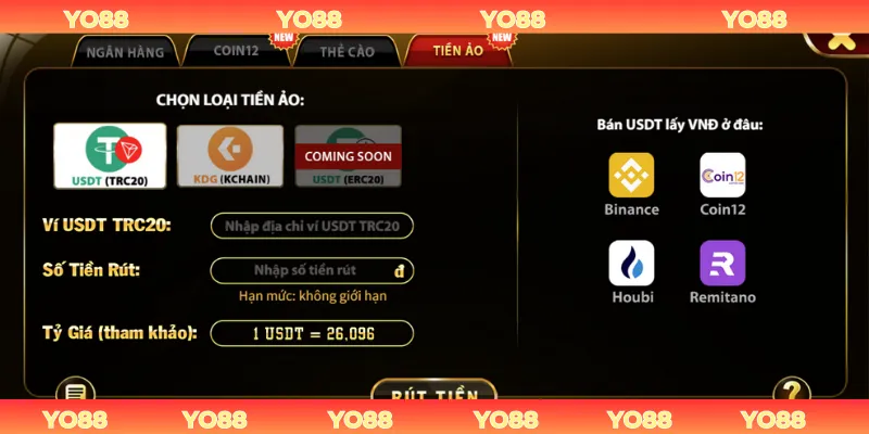 Rút Tiền YO88