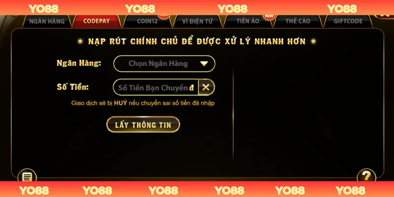 Nạp Tiền Yo88